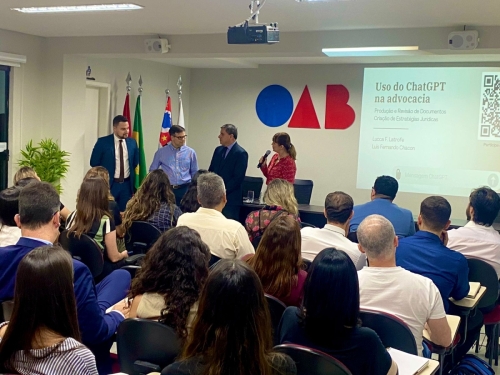 Fotos | Palestra Usando o CHATGPT na advocacia | 03.10.2024